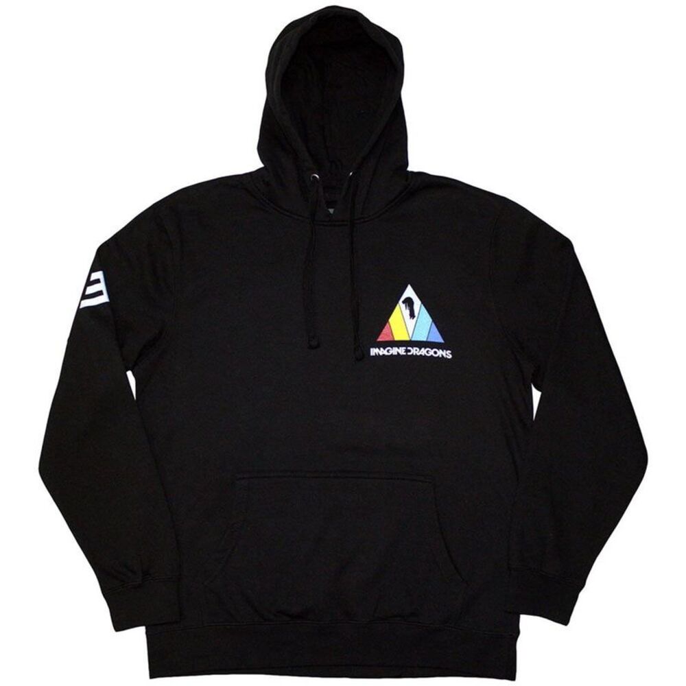Imagine Dragons Unisex Adult Triangle Pull Over Hoodie / Black